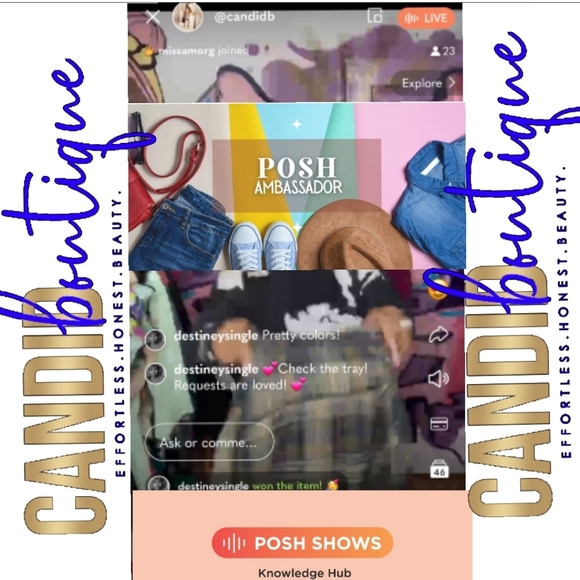 Candid Boutique & Poshmark Accessories - CO-HOST WITH ME! ITS POSH SHOW MEET & GREET 🫱🏻🫲🏽